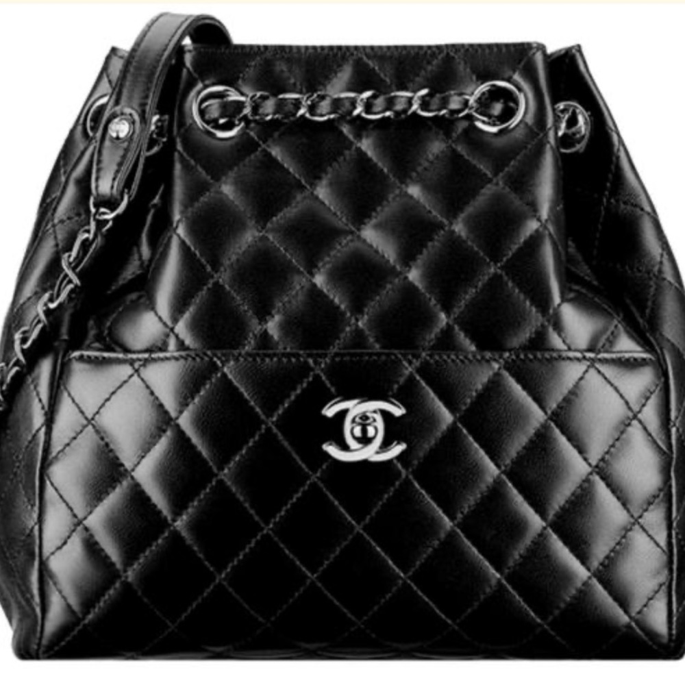 Chanel large drawstring bag